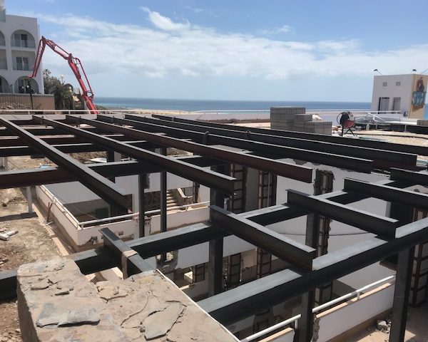 Estructura metálica Hotel Morrojable