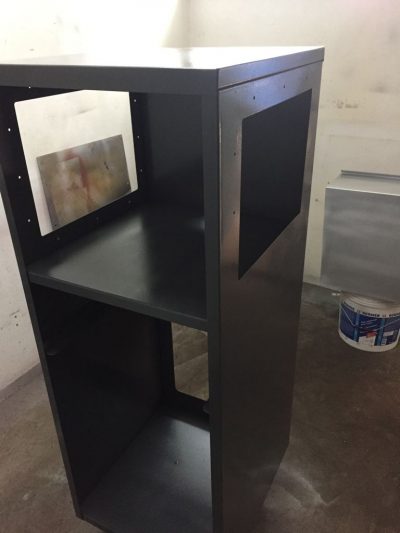 Mueble para cafetera y nevera de oficina